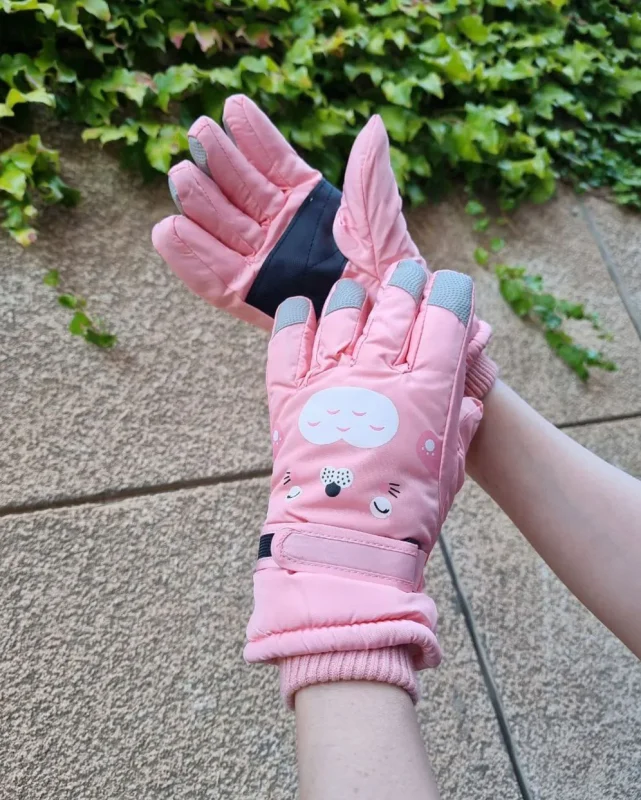 دستکش بچه‌گانه شمعی ضدآب توکرکی طرح گربه