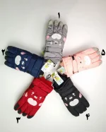 دستکش بچهگانه شمعی ضدآب توکرکی طرح گربه