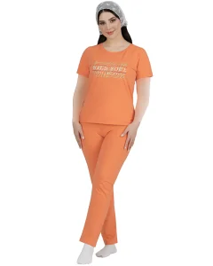 ست لباس راحتی زنانه نخی نیم آستین مدل زبرا