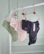 ست شورت و سوتین گیپور هارنس دار leen