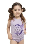 ست زیرپوش و شورت دخترانه طرح خرگوش سیلکا