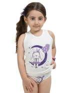 ست زیرپوش و شورت دخترانه طرح خرگوش سیلکا