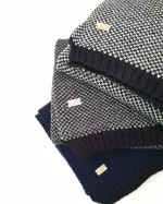 شال گردن مردانه بافت سیلکا طرح خالدار