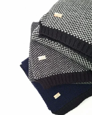 شال گردن مردانه بافت سیلکا طرح خالدار