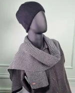 شال گردن مردانه بافت سیلکا طرح خالدار