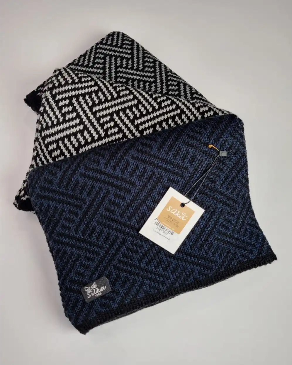 shalgardan hirad-06-m (1) شال گردن مردانه بافت سیلکا طرح هیراد