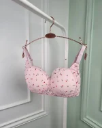 سوتین دخترانه حریر گلدار بدون فنر