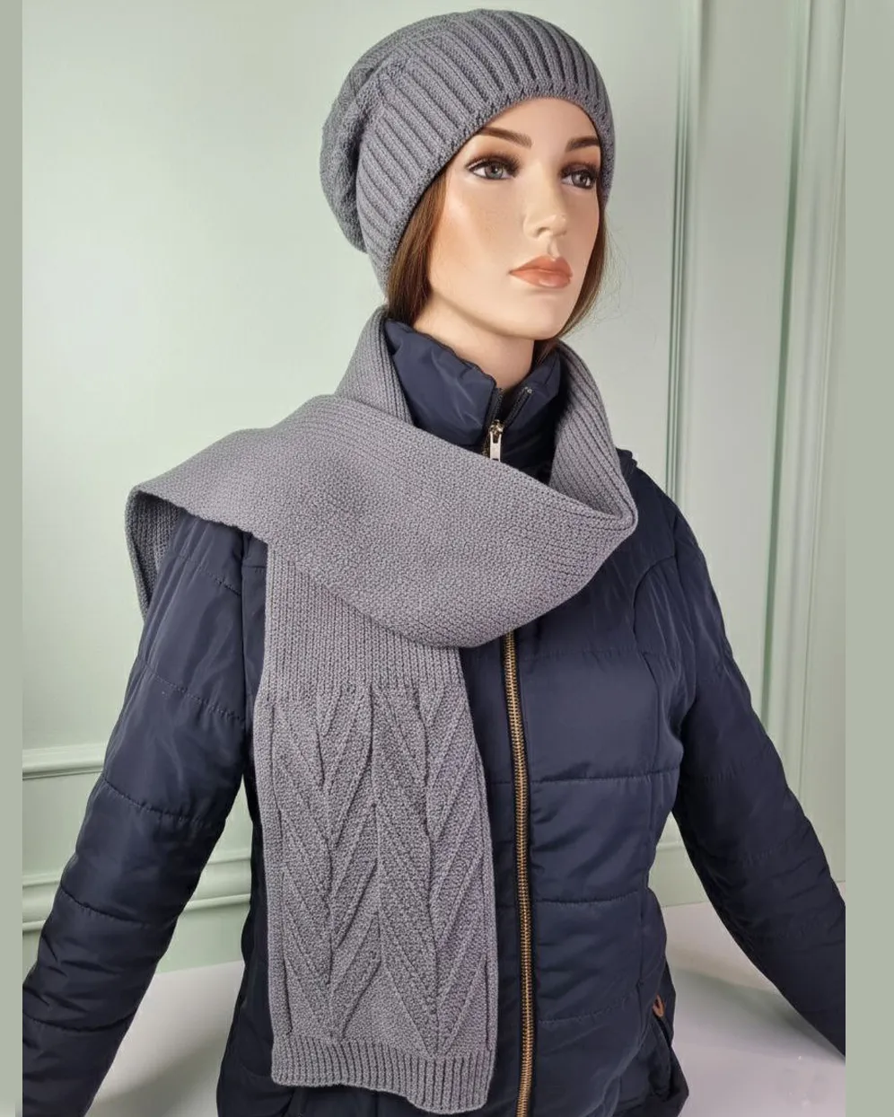 ahal va kolah atrin-09-z (1) شال و کلاه دولایه سیلکا مدل اترین