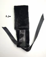 هدبند روسی خز الوان و مشکی سیلکا