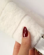 هدبند روسی خز الوان و مشکی سیلکا