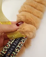 هدبند روسی خز الوان و مشکی سیلکا