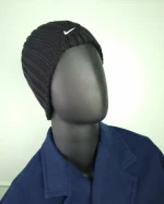 کلاه بافت مردانه دو لایه سیلکا طرح نایک مشکی