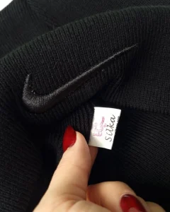 کلاه بافت مردانه سیلکا مدل Nike گلدوزی