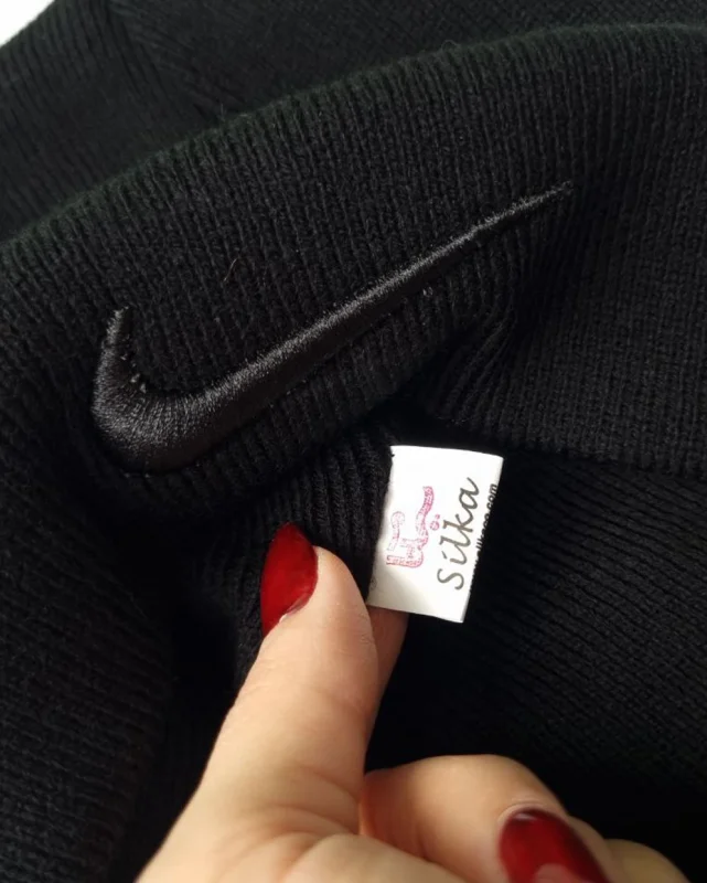 کلاه بافت مردانه سیلکا مدل Nike گلدوزی