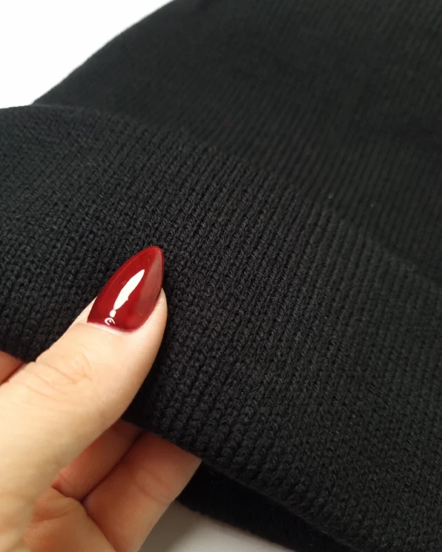 کلاه بافت مردانه ساده مشکی سیلکا