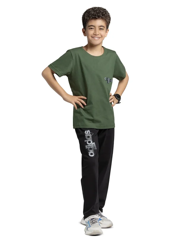 ست لباس راحتی پسرانه سیلکا طرح Adidas band