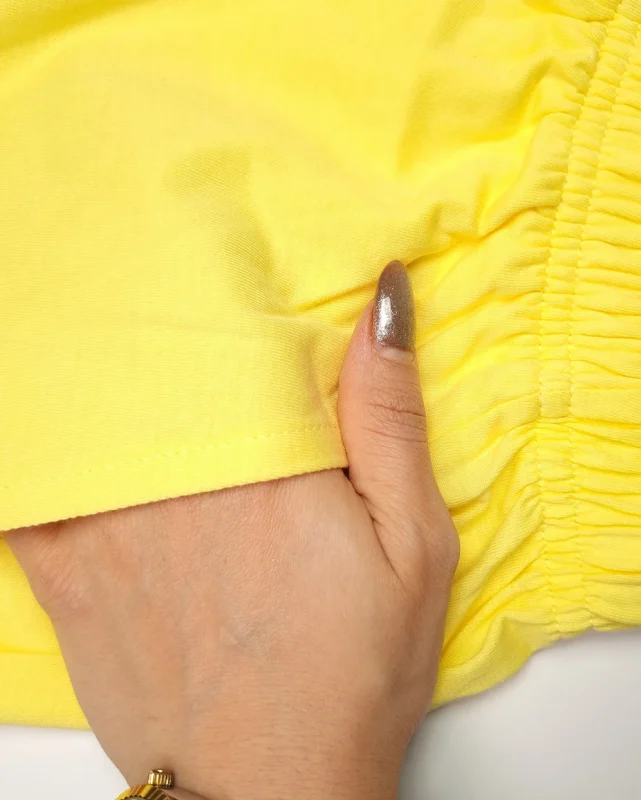 ست راحتی مردانه نخی adidas زرد