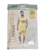 ست راحتی مردانه نخی adidas زرد