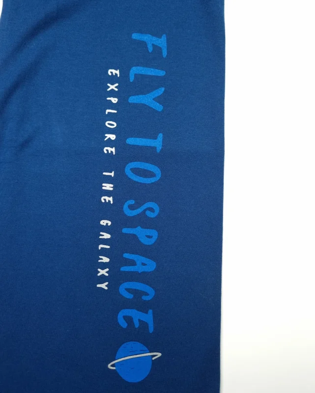 ست راحتی پسرانه آستین دار نخی طرح astronot