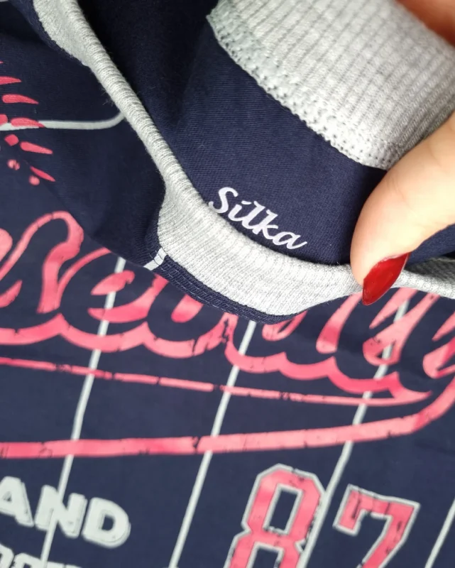 ست راحتی مردانه آستین بلند سیلکا مدل Baseball