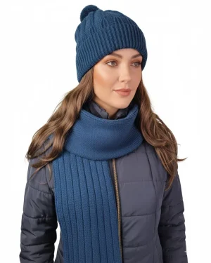 ست شال و کلاه زمستانی دو لایه سیلکا مدل هیوا