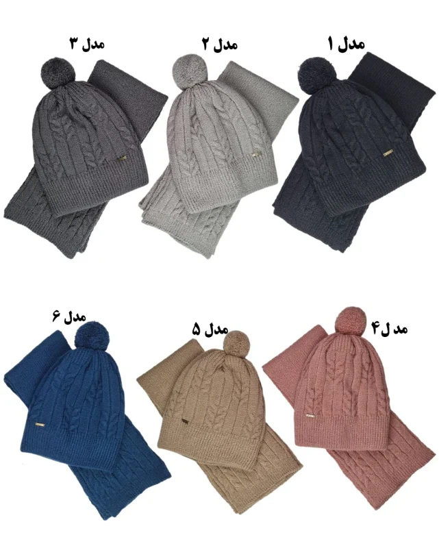 شال و کلاه زمستانی زنانه سیلکا مدل صحرا (کپی)