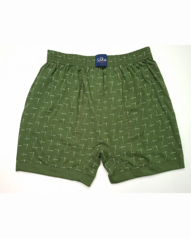 شورت مردانه نخی پنبه‌ پادار سیلکا طرح هومن