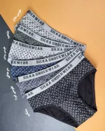 شورت نیم پا مردانه نخ پنبه طرحدار کش از رو اوت لت