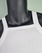 زیرپوش مردانه یقه خشتی فانریپ سفید و مشکی سیلکا