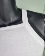 زیرپوش مردانه یقه خشتی فانریپ سفید و مشکی سیلکا