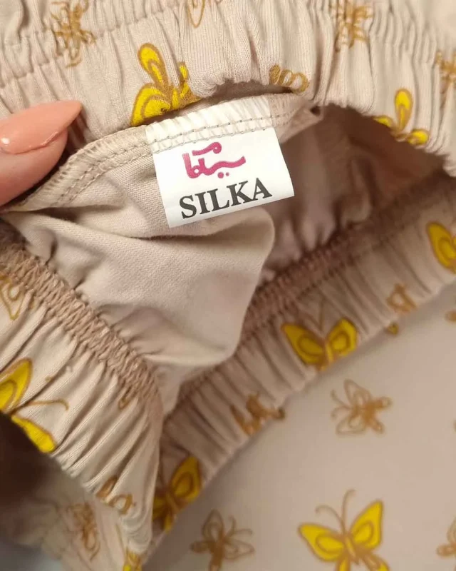 ست راحتی دخترانه نخی دوچرخه سوار سیلکا