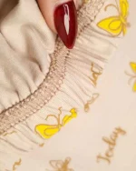 ست راحتی دخترانه نخی دوچرخه سوار سیلکا