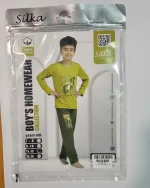 ست راحتی پسرانه آستین بلند پنبه طرح ارشا