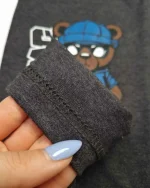 ست راحتی پسرانه تدی کاربنی برند سیلکا