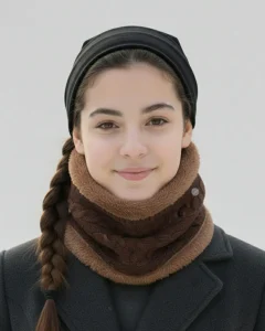 شال گردن بافت توخز طرح گیس بافت سیلکا