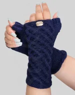 ساق دست بلند کاموا طرح لوزی سیلکا