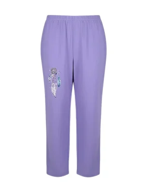 شلوار راحتی زنانه نخی  مدل رویا اوت لت