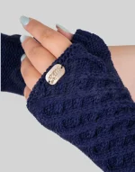 ساق دست بلند کاموا طرح لوزی سیلکا