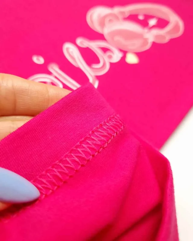 ست راحتی  نیم آستین دخترانه music day سیلکا