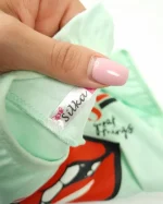 شورت زنانه پشت چاپ Lip Red