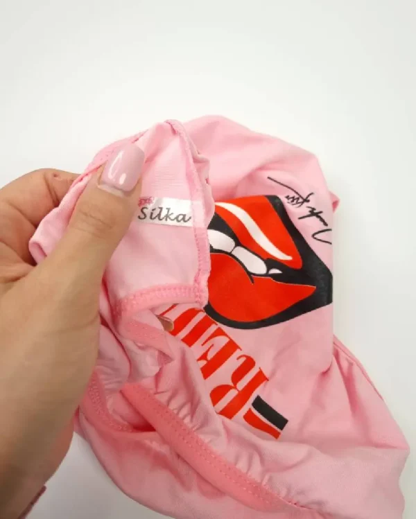 شورت زنانه پشت چاپ Lip Red