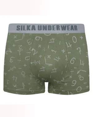 شورت مردانه نیم پا چاپی کش از رو طرح اعداد