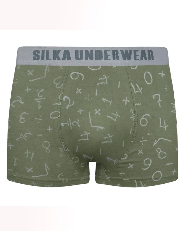 شورت مردانه نیم پا چاپی کش از رو طرح اعداد