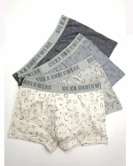 شورت مردانه نیم پا چاپی کش از رو طرح اعداد