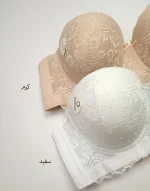 سوتین دانتل زنانه فنر دار کاپ بزرگ