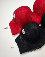 سوتین دانتل زنانه فنر دار کاپ بزرگ