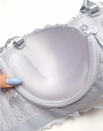 سوتین دانتل زنانه فنر دار کاپ بزرگ