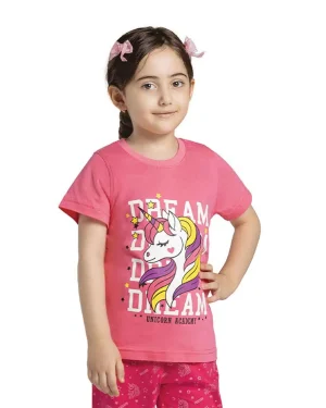 تیشرت نخی دخترانه یونیکورن اوت لت