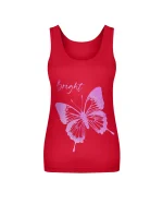 تاپ رکابی زنانه طرح پروانه