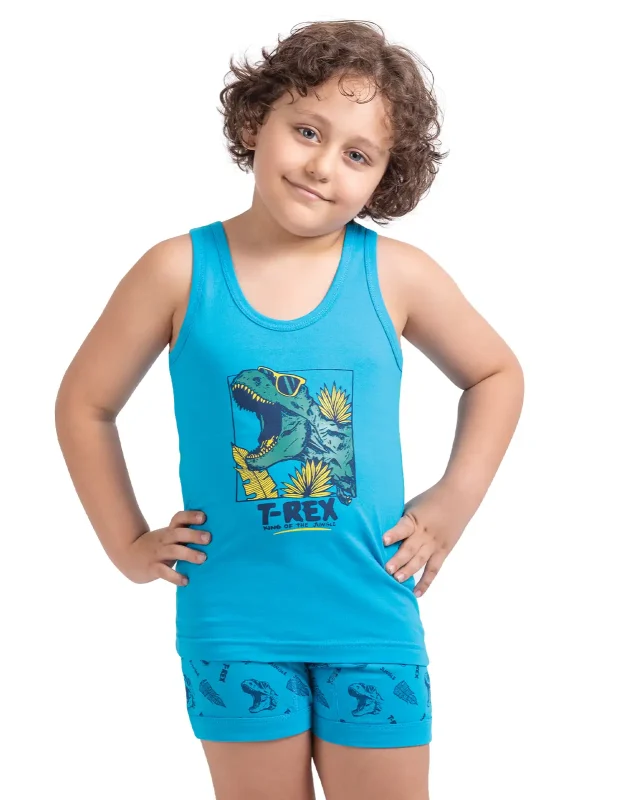 ست زیر پوش رکابی پادار پسرانه رکس سیلکا